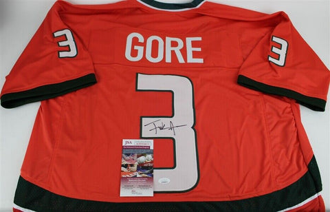 Frank Gore Signed Miami Hurricane Jersey (JSA COA) 5×Pro Bowl Running Back