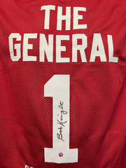 Bob Knight Signed Indiana "The General" Stat Jersey (Steiner) Hoosier Head Coach