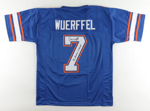 Danny Wuerffel Signed Florida Gators Jersey Inscribed 96 Heisman & Champs (JSA)