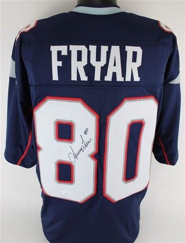 Irving Fryar Signed New England Patriots Jersey (JSA COA) Super Bowl XX W.R.