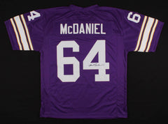 Randall McDaniel Signed Minnesota Vikings Jersey (JSA COA) 12×Pro Bowl O Lineman
