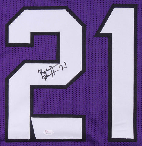 Kyle Hicks Signed TCU Horned Frogs Jersey (JSA COA) 1955 Rushing Yds 2014 - 2017