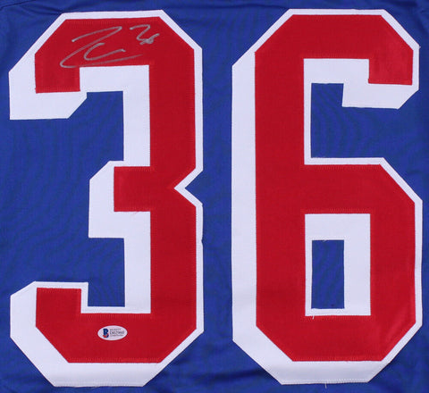 Mats Zuccarello Signed Rangers Jersey (Beckett COA) Playing career 2004–present