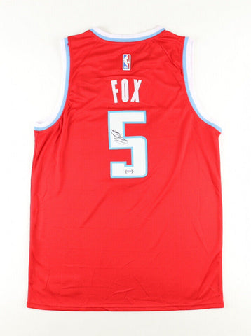 De'Aaron Fox Signed Sacramento Kings Custom On Court Style Jersey (PSA COA)