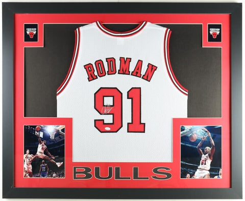 Michael Jordan Chicago Bulls 35x43 Framed Jersey / 6xNBA Champ 1991-93 –