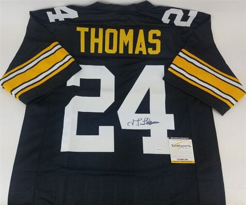 J.T. Thomas Signed Pittsburgh Steelers Jersey (TSE COA) 4×Super Bowl Champion DB