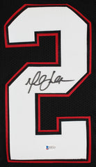 Marshall Faulk Signed San Diego State Aztecs Black Jersey (Beckett COA) Rams HOF