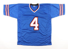 James Cook Signed Bills Jersey (Beckett) Buffalo 2022 2nd Rnd Pck / Univ Georgia