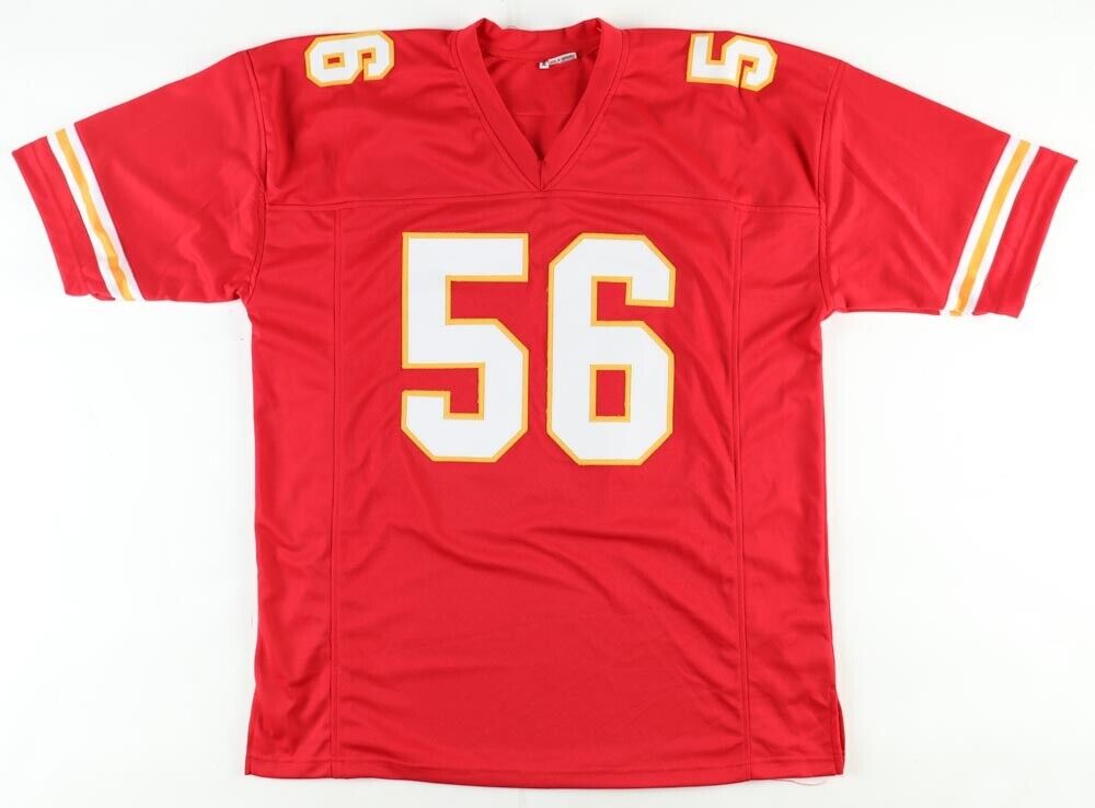 Derrick Johnson Signed Kansas City Chiefs Jersey (PSA COA) 4xPro Bowl Linebacker