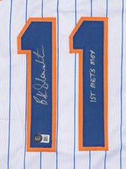 Buck Showalter Signed New York Mets Jersey (Beckett) 2022 Manager of the Year