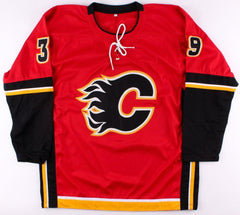 Alex Chiasson Signed Calgary Flames Jersey (Beckett) Current Oilers Right Wimger