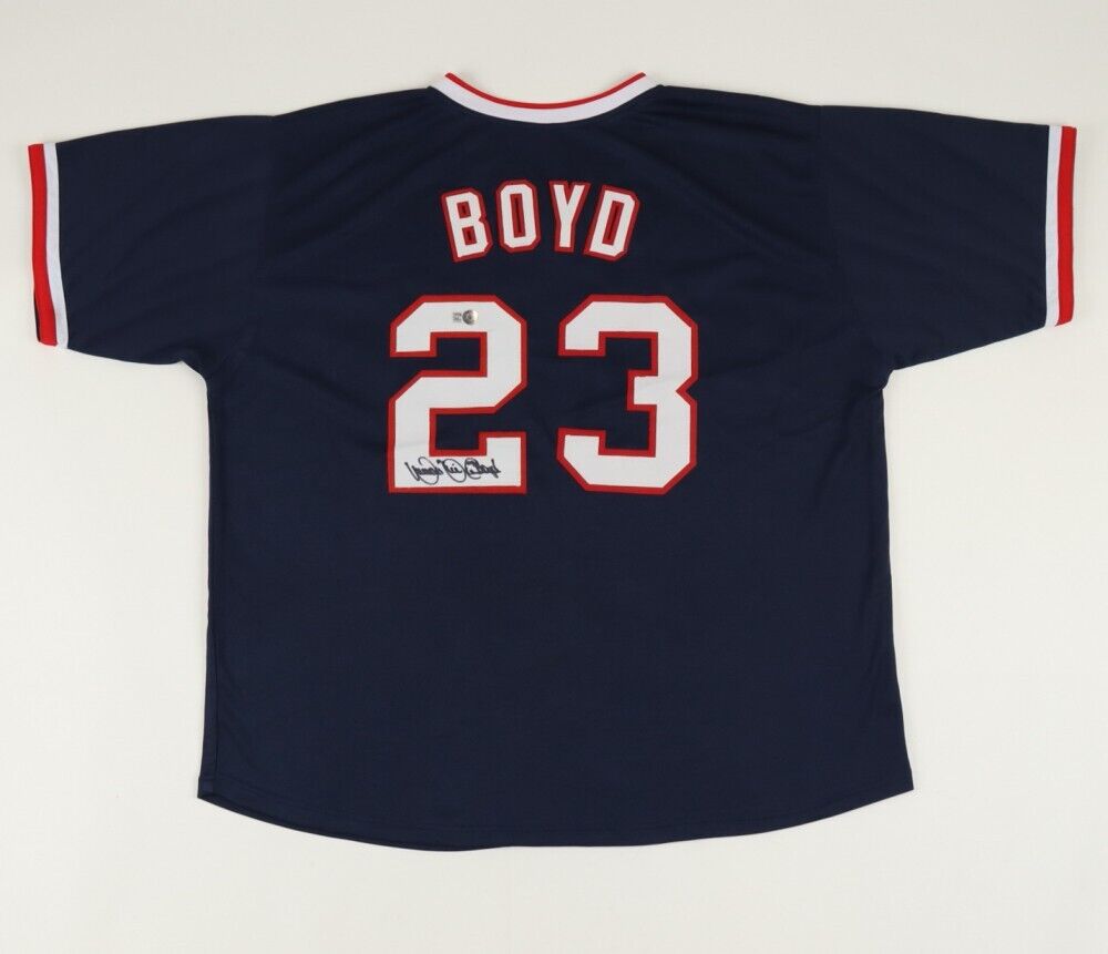 Dennis Oil Can Boyd Signed Red Sox Custom Jersey (Beckett