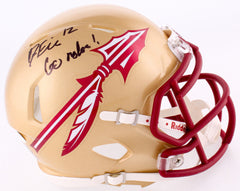 Deondre Francois Signed Florida State Seminoles Speed Mini-Helmet Inscribed JSA