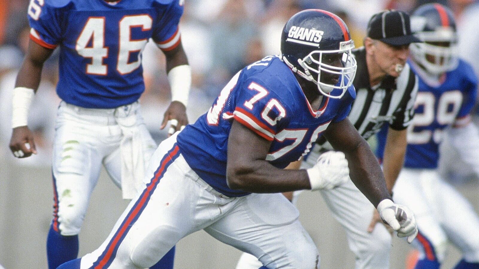 Leonard Marshall Signed New York Giants Jersey (JSA COA) 2xSuper Bowl Champ D.E.