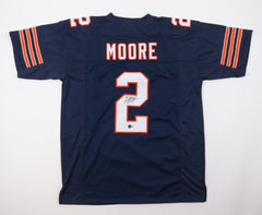 D. J. Moore Signed Chicago Bears Blue Jersey (JSA) Justin Fields Top Receiver