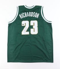 Jason Richardson Signed Michigan State Spartans Jersey (Beckett) 2000 NCAA Champ