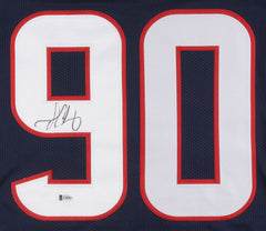 Jadeveon Clowney Signed Texans Jersey (Beckett COA) 2014 #1 Draft Pick Overall