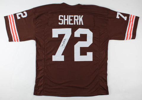 Jerry Sherk Signed Cleveland Browns Jersey (JSA Holo) 4×Pro Bowl Defensve Tackle