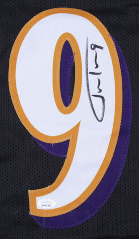 Justin Tucker Signed Baltimore Ravens Jersey (JSA COA)  3xPro Bowl Place Kicker