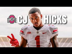 C. J Hicks Signed Ohio State Buckeyes Jersey (Playball Ink) 2023 Sophomore L.B.