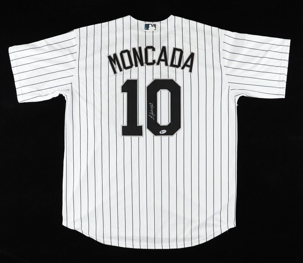 Yoan Moncada Signed Chicago White Sox Jersey (Beckett) Sox Infielder 2 –