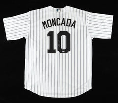 Yoan Moncada Signed Chicago White Sox Jersey (Beckett) Sox Infielder 2B / 3B