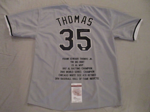 Frank Thomas Signed Chicago White Sox Jersey JSA COA /The Big Hurt / 500 HR Club