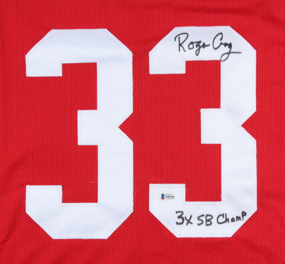 Roger Craig Signed San Francisco 49ers Jersey Inscribed 3xSB Champ (Beckett COA)