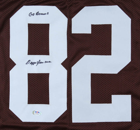 Ozzie Newsome Signed Cleveland Browns Jersey Inscribed "Go Browns" (PSA COA)