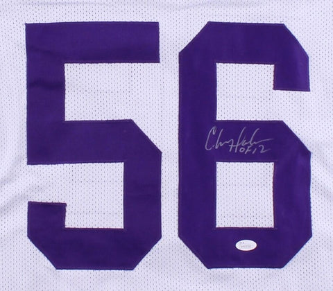 Chris Doleman Signed Vikings Jersey Inscribed "HOF 12" (JSA COA) 8xPro Bowl DE