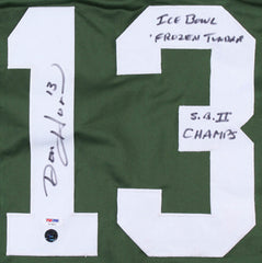 Don Horn Signed Green Bay Packers Jersey (PSA Holo) Assorted Inscriptions