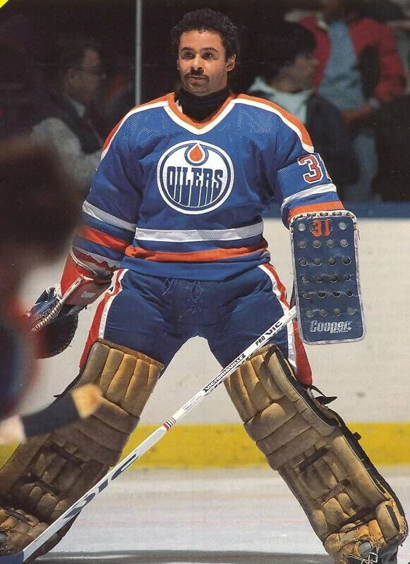 Grant Fuhr Goalie Mask - Oilers, 8x10 Color Photo