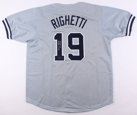 Dave Righetti Signed New York Yankees Jersey Inscribed "81 AL ROY" (Leaf COA)