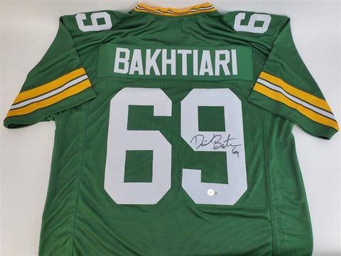 David Bakhtiari Signed Packers Jersey (Beckett) Green Bay 3xPro Bowl O.T.ackle