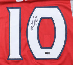 Mike Bibby Signed Atlanta Hawks Jersey (Steiner) 1999 NBA All Rookie Team
