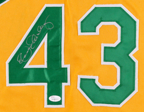 Dennis Eckersley Signed Yellow  Athletics Jersey (JSA COA) 1992 MVP & Cy Young