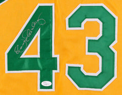 Dennis Eckersley Signed Yellow  Athletics Jersey (JSA COA) 1992 MVP & Cy Young