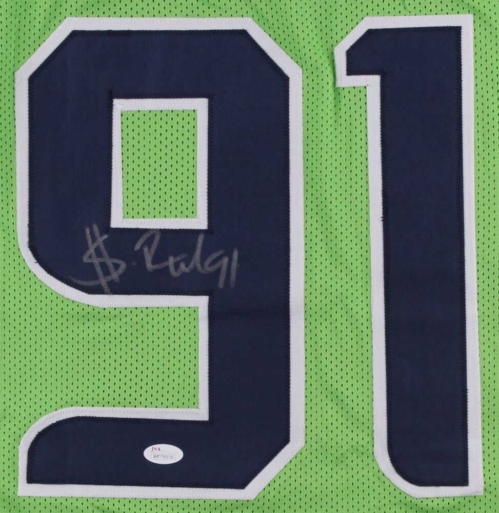 Sheldon Richardson Signed Seattle Seahawks Color Rush Green Jersey (JS –