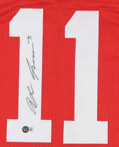 Jaxon Smith-Njigba Signed Ohio State Buckeye Jersey Beckett / 2022 Rose Bowl MVP