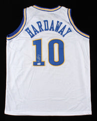 Tim Hardaway Sr. Signed Golden State Warriors Jersey (JSA COA) 1989 1st Rd Pick