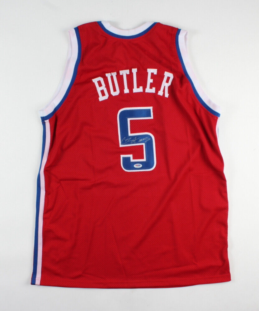 Caron Butler Signed Los Angeles Clippers Jersey (PSA COA) #10 Overall Pick 2002