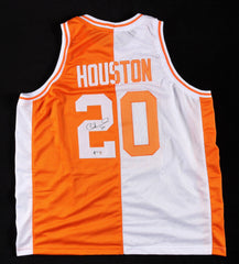 Allan Houston Signed Tennessee Volunteers Split Home / Road Jersey (PSA COA)