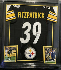Minkah Fitzpatrick Signed Steelers 35x38 Framed Jersey (PSA COA) 2xPro Bowl D.B.