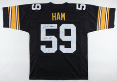 Jack Ham Signed Pittsburgh Steelers Jersey Inscribed "HOF 88" (Beckett COA)