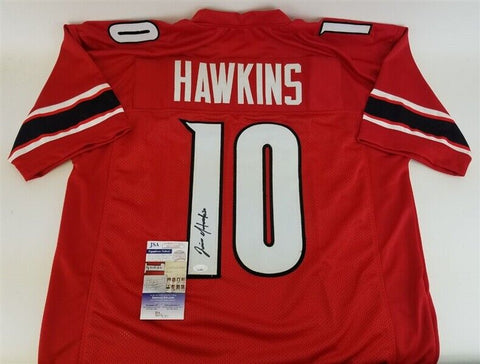 Javian Hawkins Signed Louisville Cardinals Jersey (JSA COA) Atlanta Falcons RB