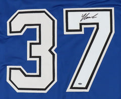 Yanni Gourde Signed Tampa Bay Lightning Jersey (OKAuthentic) 2xStanley Cup Champ