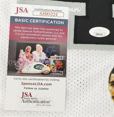 George Gervin Signed San Antonio Spur Photo Jersey "HOF 96" (JSA COA) The Iceman