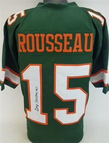 Gregory Rousseau Signed Miami Hurricanes Jersey (JSA COA)2019 15.5 Sacks /Canes