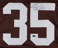 Jerome Harrison Signed Cleveland Browns Jersey (Playball Ink Hologram) R.B.