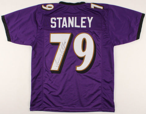 Ronnie Stanley Signed Baltimore Ravens Jersey (JSA COA) 2016 1st Rd. Draft Pick